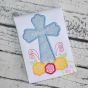 Itch 2 Stich Cross Roses Applique Digital Embroidery Machine Designs by JuJu