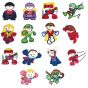 Super Heroes Applique Machine Embroidery Designs by JuJu