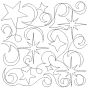 Starry Night End-to-End Quilting Design | Machine Embroidery Designs by JuJu