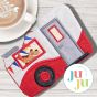 ITH Camper Mug Rug | Machine Embroidery Designs by JuJu