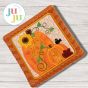 ITH Chunky Pumpkin Pair Pot Holder | Machine Embroidery Designs by JuJu