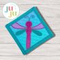 ITH Dragonfly Pot Holder | Machine Embroidery Designs by JuJu