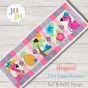 In The Hoop Tropical Table Runner | Machine Embroidery Designs by JuJu