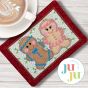 ITH Gingerbread Couple Mug Rug | Machine Embroidery Designs by JuJu