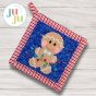 ITH Gingerbread Lights Pot Holder | Machine Embroidery Designs by JuJu