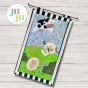 In The Hoop Hey Diddle Diddle Wall Hanging | Machine Embroidery Designs by JuJu
