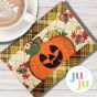 ITH Jack O Lantern Mug Rug | Machine Embroidery Designs by JuJu
