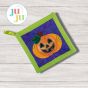 ITH Jack O Lantern Pot Holder | Machine Embroidery Designs by JuJu