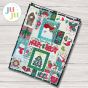 ITH Merry And Bright Wall Hanging | Machine Embroidery Designs by JuJu