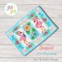 In The Hoop Tropical Placemat | Machine Embroidery Designs by JuJu