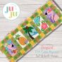 In The Hoop Tropical Table Runner | Machine Embroidery Designs by JuJu