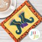 ITH Witch Boots Mug Rug | Machine Embroidery Designs by JuJu