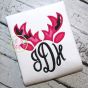 Deer Antlers Monogram Applique | Machine Embroidery Designs by JuJu