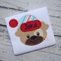 Winter Dog Face Boy Applique | Machine Embroidery Designs by JuJu