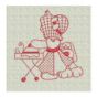 Sunbonnet Sue Days of the Week Redwork Machine Embroidery Designs by JuJu