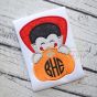 Dracula Pumpkin Peeker Applique | Machine Embroidery Designs by JuJu