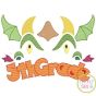 Dragon Face 5th Grade Sketch Embroidery | Machine Embroidery Designs by JuJu
