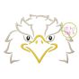 Eagle Mascot Embroidery | Machine Embroidery Designs by JuJu