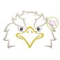 Eagle Mascot Embroidery | Machine Embroidery Designs by JuJu