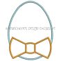 Easter Egg Bow Tie Applique | Machine Embroidery Designs by JuJu