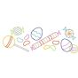 Easter Candy Border Bean Embroidery | Machine Embroidery Designs by JuJu