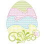Itch 2 Stitch Easter Egg Motif Digital Embroidery Machine Designs by JuJu