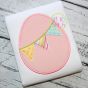 Easter Egg Pennant Applique | Machine Embroidery Designs by JuJu