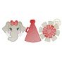 Elephant Cheer Trio Sketch Embroidery | Machine Embroidery Designs by JuJu
