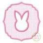 Embossed Bunny Embroidery | Machine Embroidery Designs by JuJu
