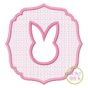 Embossed Bunny Embroidery | Machine Embroidery Designs by JuJu