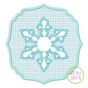 Embossed Snowflake Embroidery | Machine Embroidery Designs by JuJu