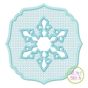 Embossed Snowflake Embroidery | Machine Embroidery Designs by JuJu