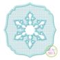 Embossed Snowflake Embroidery | Machine Embroidery Designs by JuJu