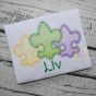 Fancy Fleur De Lis Trio Sketch Embroidery | Machine Embroidery Designs by JuJu