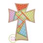 Fancy Patchwork Cross Applique | Machine Embroidery Designs by JuJu