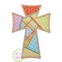 Fancy Patchwork Cross Applique | Machine Embroidery Designs by JuJu