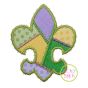 Fancy Patchwork Fleur De Lis Applique | Machine Embroidery Designs by JuJu
