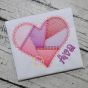 Fancy Patchwork Heart Sketch Embroidery | Machine Embroidery Designs by JuJu