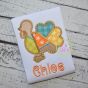 Fancy Patchwork Turkey Applique | Machine Embroidery Designs by JuJu