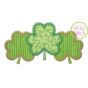 Fancy Shamrock Trio Applique | Machine Embroidery Designs by JuJu