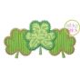 Fancy Shamrock Trio Applique | Machine Embroidery Designs by JuJu