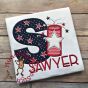 Firecracker Applique Alphabet | Machine Embroidery Designs by JuJu