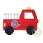 Firetruck Applique | Machine Embroidery Designs by JuJu
