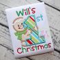 First Christmas Gingerbread Applique | Machine Embroidery Designs by JuJu