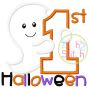 First Halloween Ghost Applique | Machine Embroidery Designs by JuJu