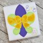 Fleur De Lis Big Bow Applique | Machine Embroidery Designs by JuJu