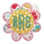 Flower Monogram 2 Applique | Machine Embroidery Designs by JuJu