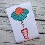 Flower Vase Applique | Machine Embroidery Designs by JuJu