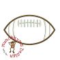 Football 8 Laces | Machine Embroidery Designs by JuJu