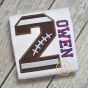 Football Numbers Applique Set | Machine Embroidery Designs by JuJu